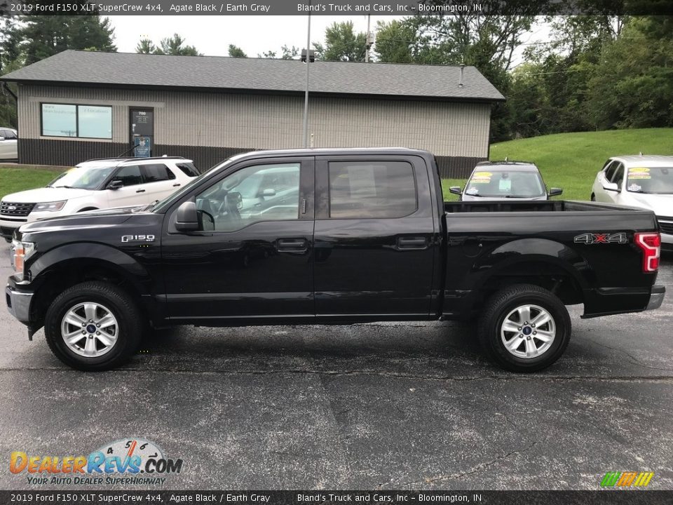 2019 Ford F150 XLT SuperCrew 4x4 Agate Black / Earth Gray Photo #1