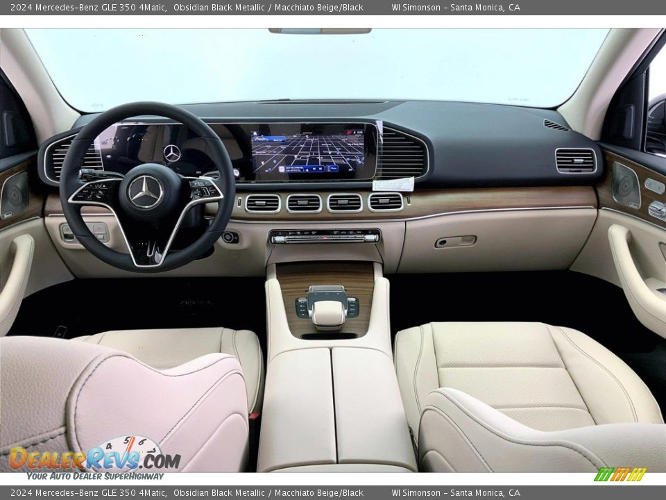 2024 Mercedes-Benz GLE 350 4Matic Obsidian Black Metallic / Macchiato Beige/Black Photo #6