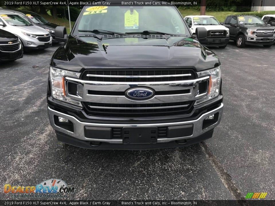 2019 Ford F150 XLT SuperCrew 4x4 Agate Black / Earth Gray Photo #2