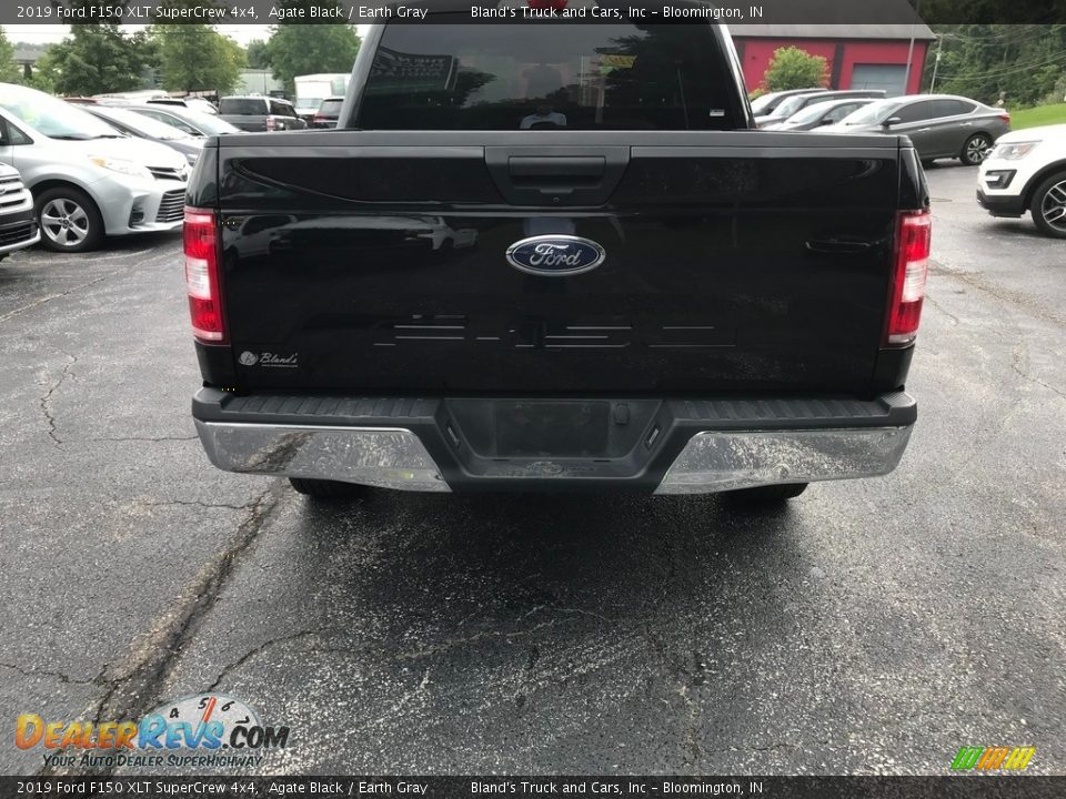 2019 Ford F150 XLT SuperCrew 4x4 Agate Black / Earth Gray Photo #6