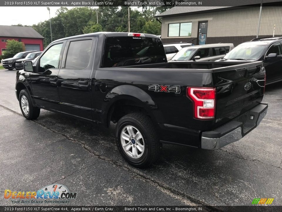 2019 Ford F150 XLT SuperCrew 4x4 Agate Black / Earth Gray Photo #8