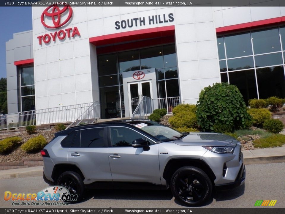 2020 Toyota RAV4 XSE AWD Hybrid Silver Sky Metallic / Black Photo #2