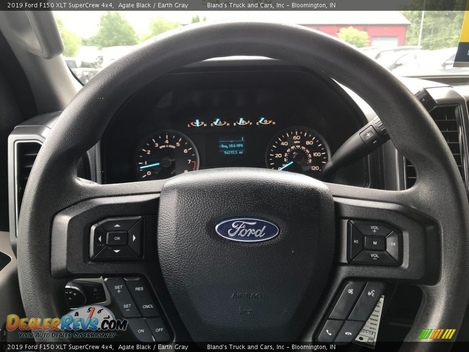 2019 Ford F150 XLT SuperCrew 4x4 Agate Black / Earth Gray Photo #15