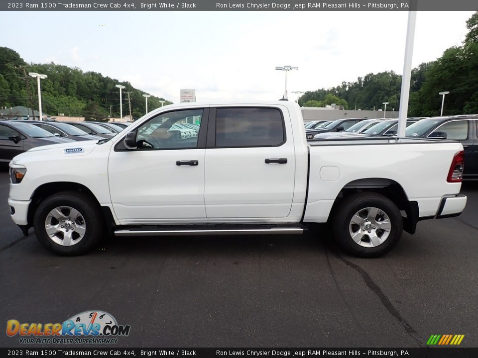 2023 Ram 1500 Tradesman Crew Cab 4x4 Bright White / Black Photo #2