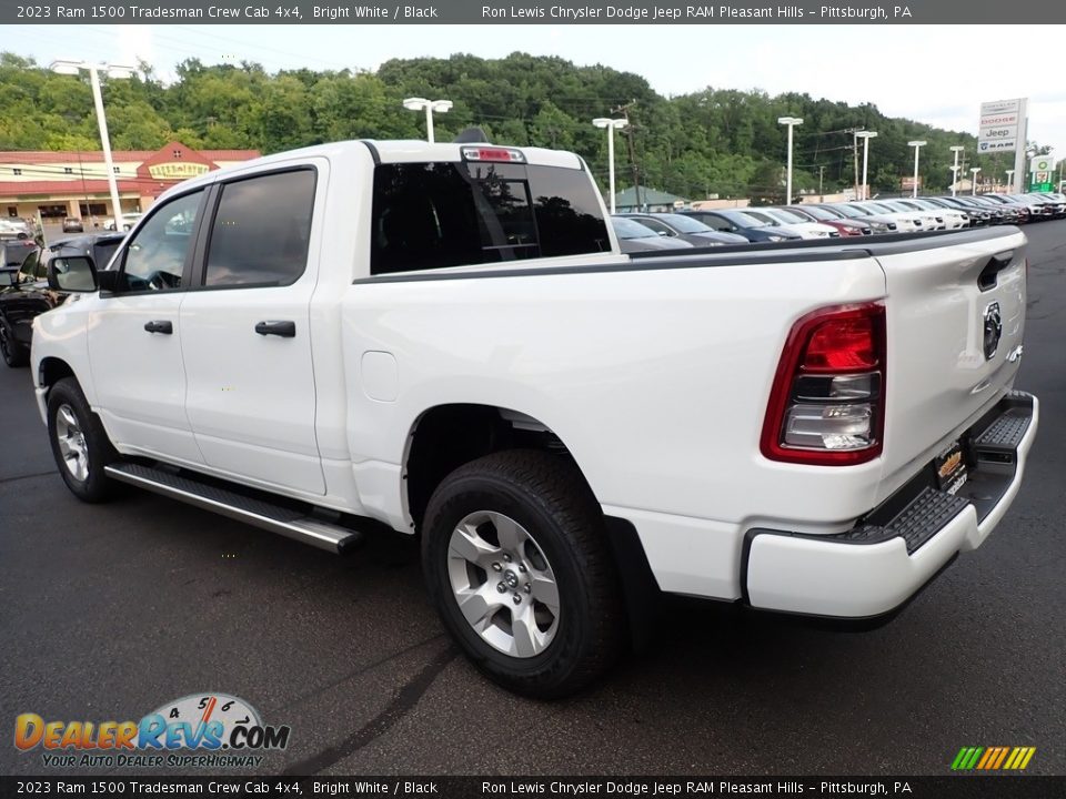 2023 Ram 1500 Tradesman Crew Cab 4x4 Bright White / Black Photo #3