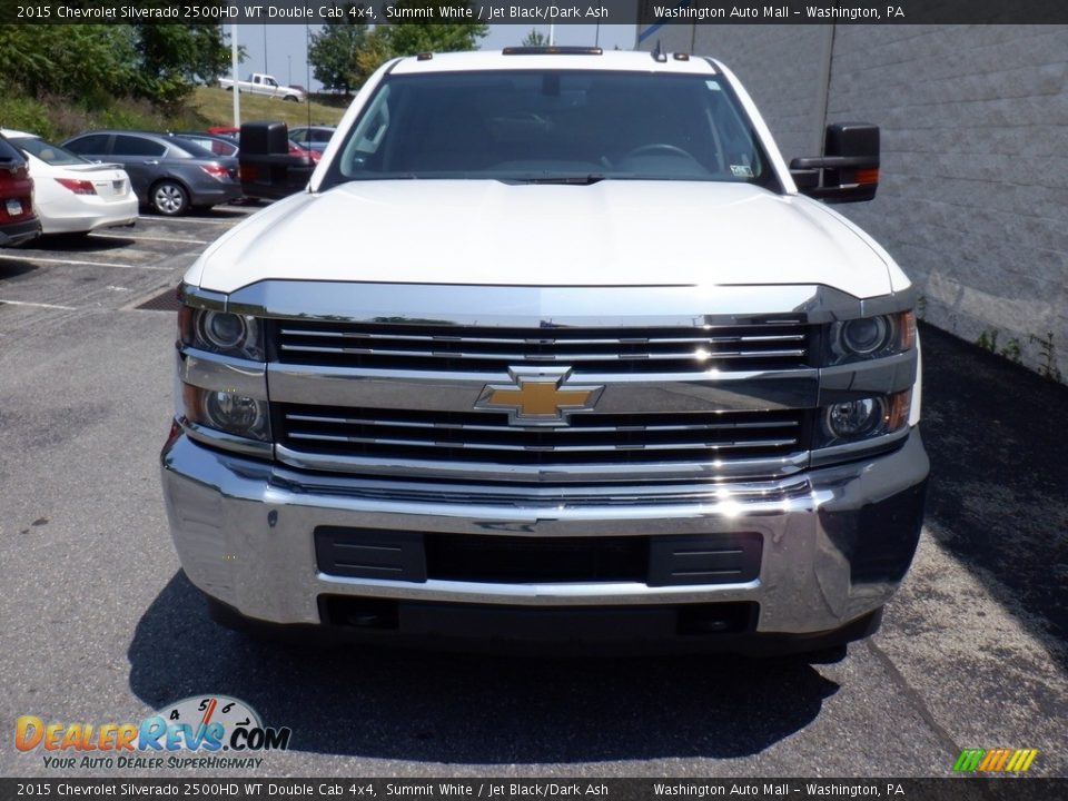 2015 Chevrolet Silverado 2500HD WT Double Cab 4x4 Summit White / Jet Black/Dark Ash Photo #4