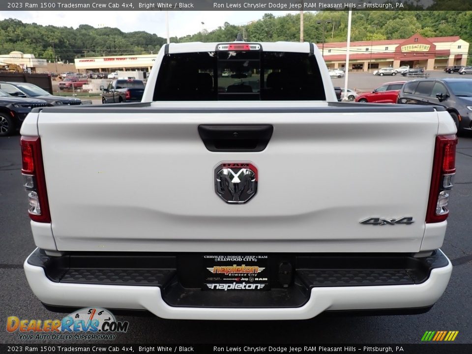 2023 Ram 1500 Tradesman Crew Cab 4x4 Bright White / Black Photo #4