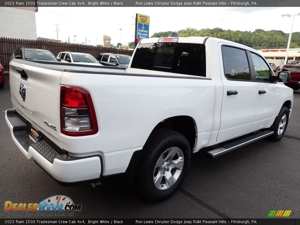 2023 Ram 1500 Tradesman Crew Cab 4x4 Bright White / Black Photo #6