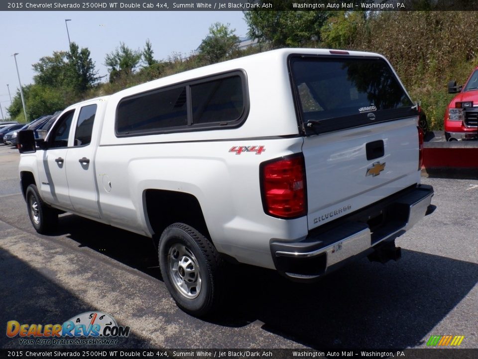 2015 Chevrolet Silverado 2500HD WT Double Cab 4x4 Summit White / Jet Black/Dark Ash Photo #6