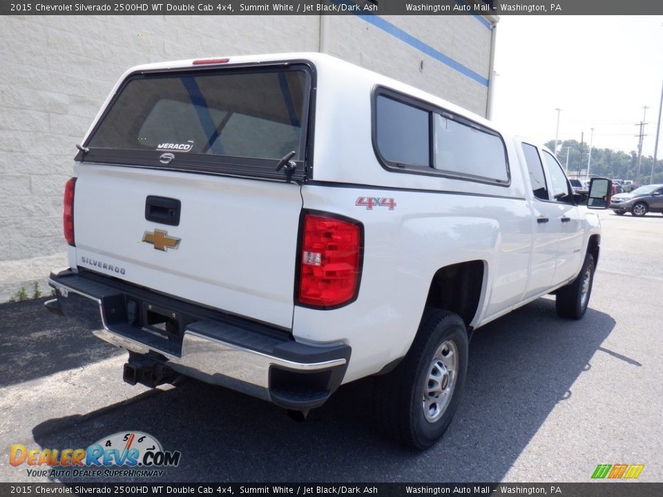 2015 Chevrolet Silverado 2500HD WT Double Cab 4x4 Summit White / Jet Black/Dark Ash Photo #8