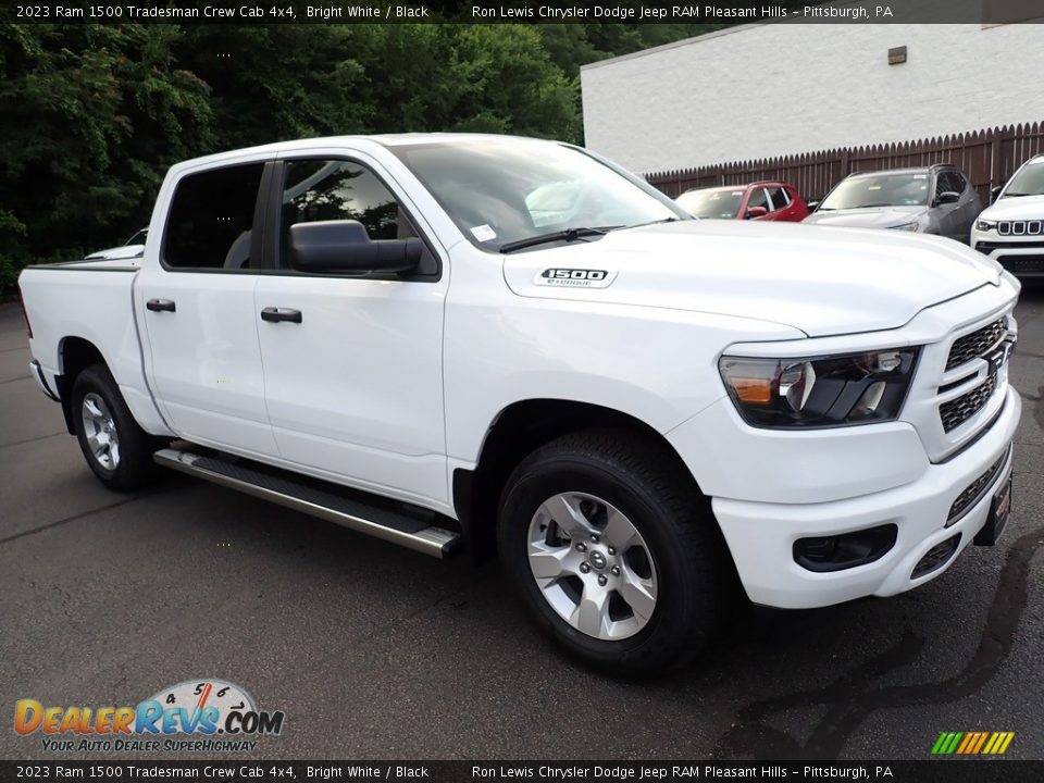 2023 Ram 1500 Tradesman Crew Cab 4x4 Bright White / Black Photo #8