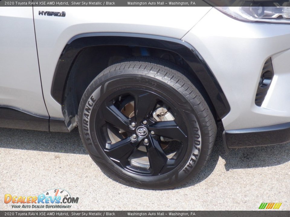 2020 Toyota RAV4 XSE AWD Hybrid Silver Sky Metallic / Black Photo #12