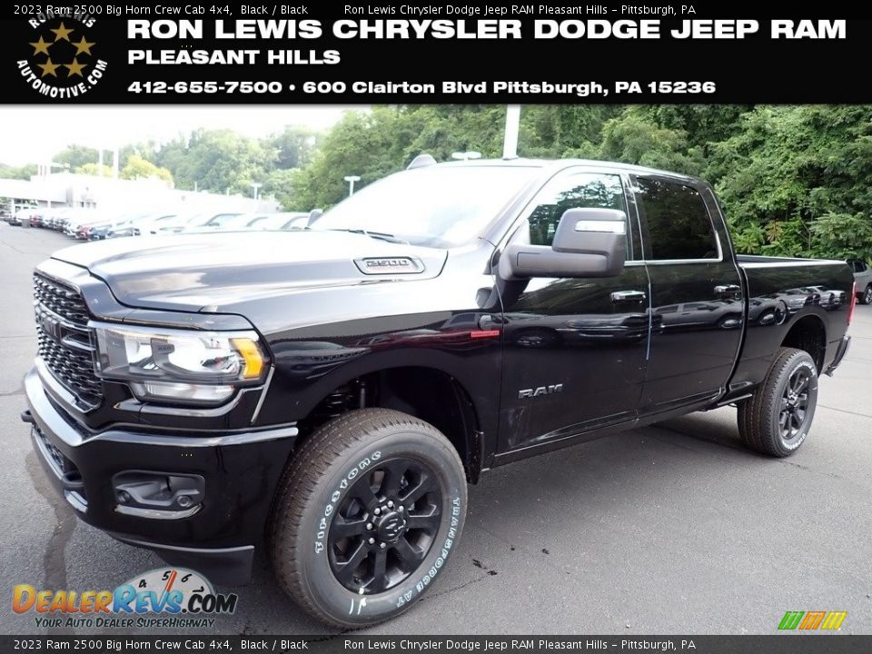 2023 Ram 2500 Big Horn Crew Cab 4x4 Black / Black Photo #1