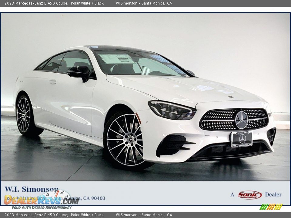 2023 Mercedes-Benz E 450 Coupe Polar White / Black Photo #1