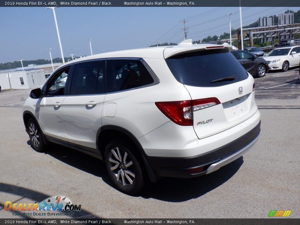 2019 Honda Pilot EX-L AWD White Diamond Pearl / Black Photo #8