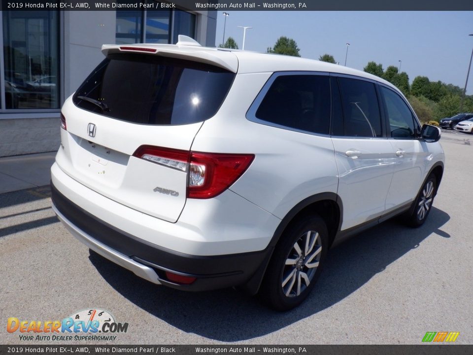 2019 Honda Pilot EX-L AWD White Diamond Pearl / Black Photo #10