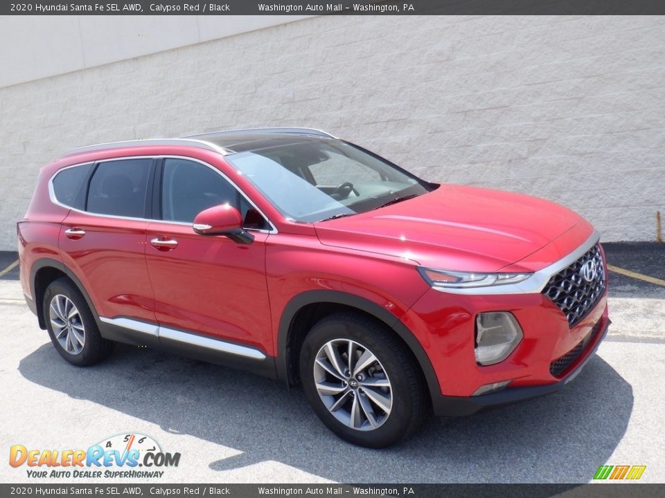 2020 Hyundai Santa Fe SEL AWD Calypso Red / Black Photo #1