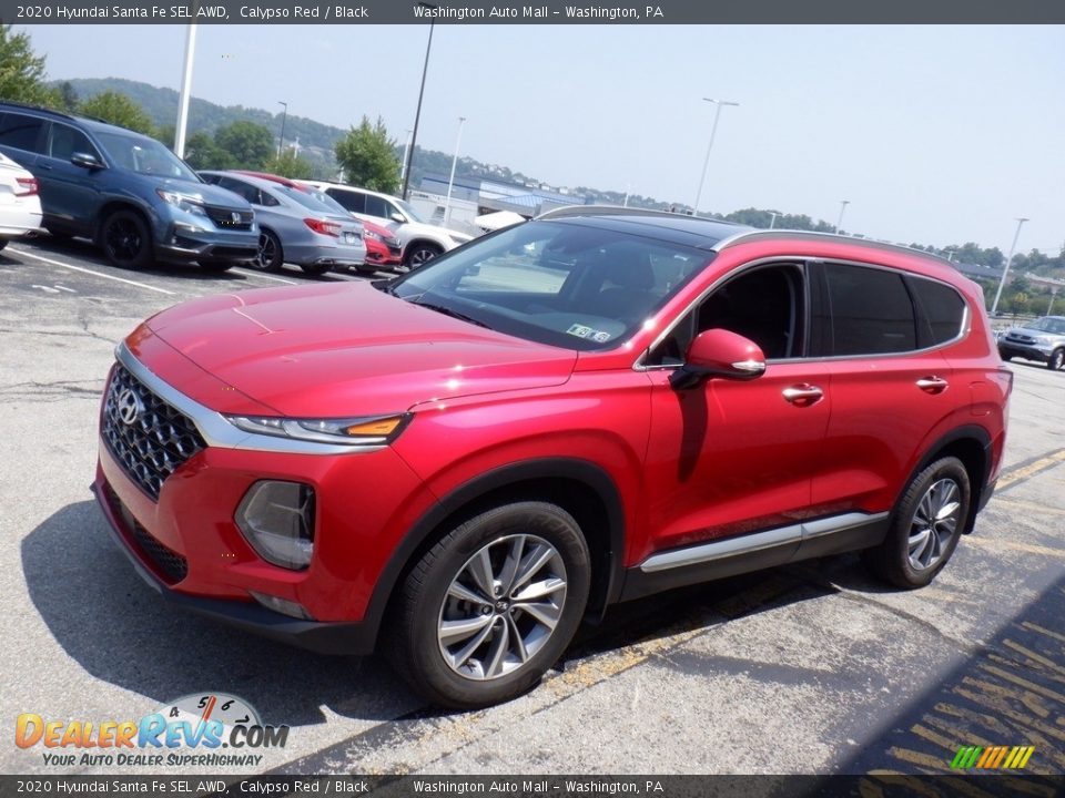 2020 Hyundai Santa Fe SEL AWD Calypso Red / Black Photo #4