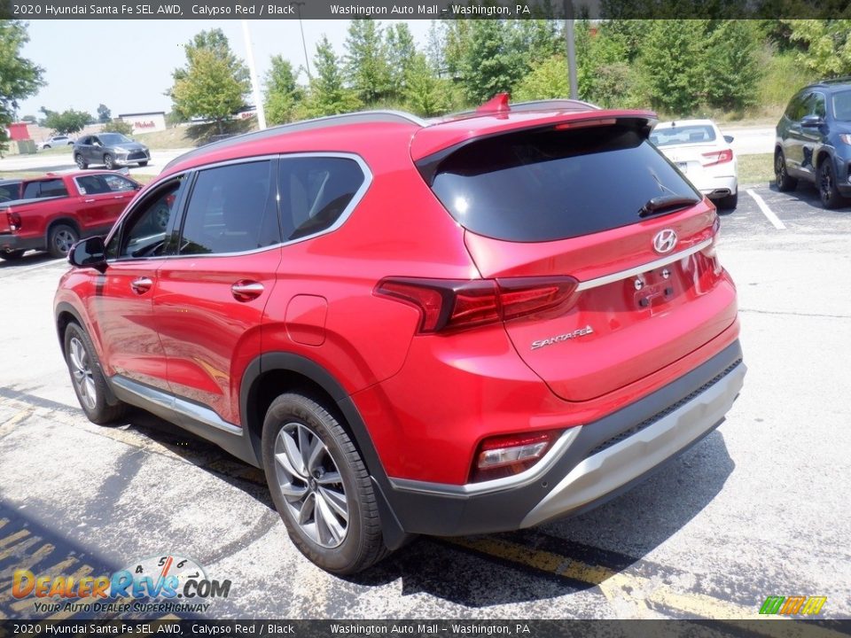 2020 Hyundai Santa Fe SEL AWD Calypso Red / Black Photo #5