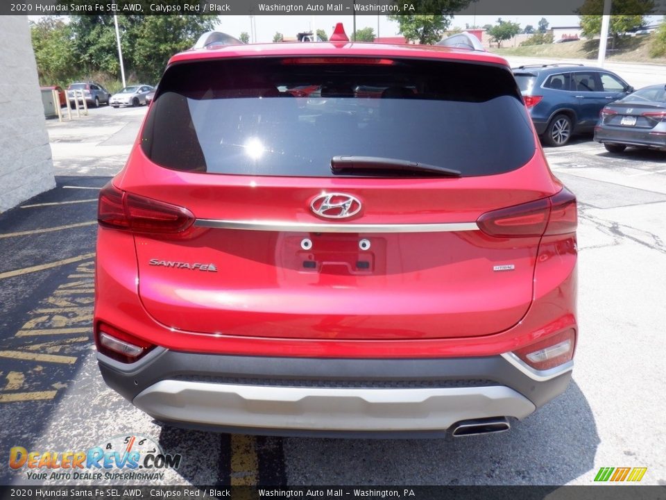 2020 Hyundai Santa Fe SEL AWD Calypso Red / Black Photo #6