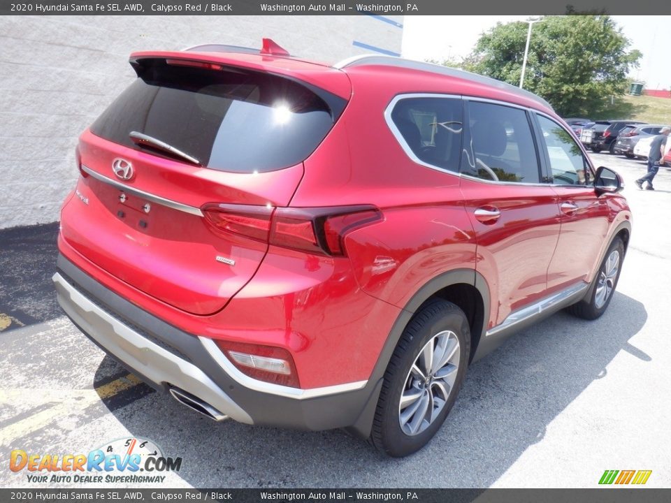 2020 Hyundai Santa Fe SEL AWD Calypso Red / Black Photo #7