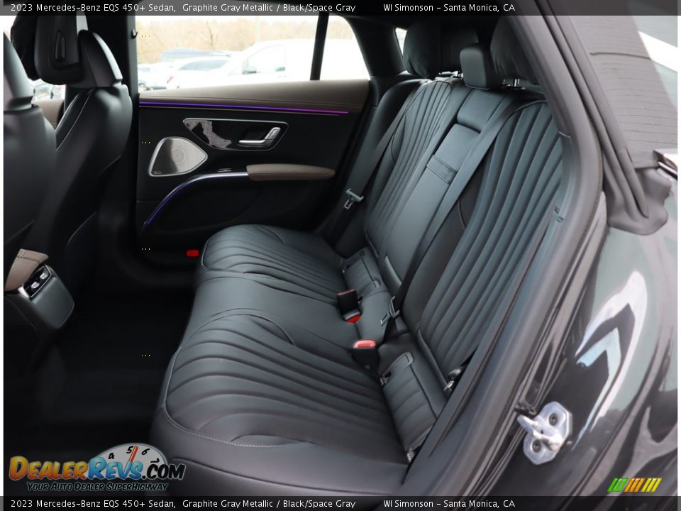 Rear Seat of 2023 Mercedes-Benz EQS 450+ Sedan Photo #23
