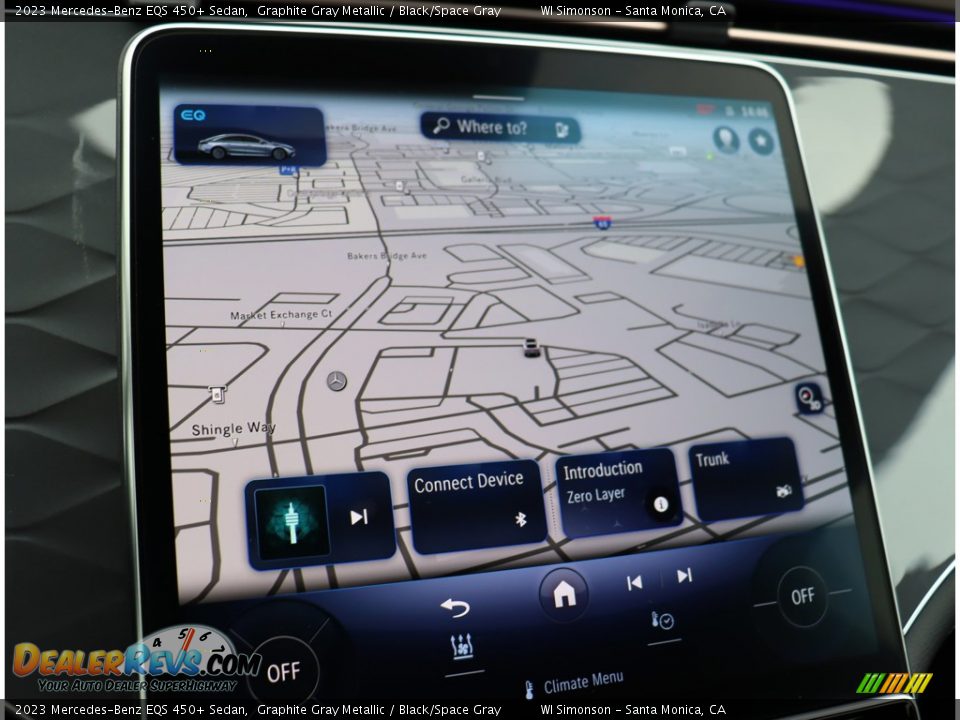 Navigation of 2023 Mercedes-Benz EQS 450+ Sedan Photo #31