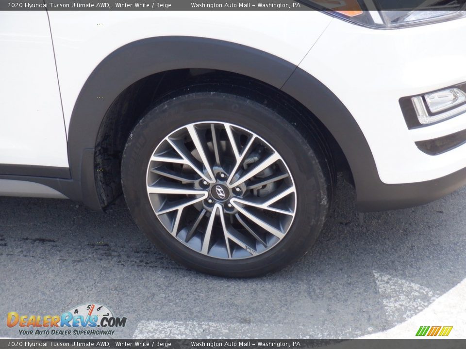 2020 Hyundai Tucson Ultimate AWD Winter White / Beige Photo #2