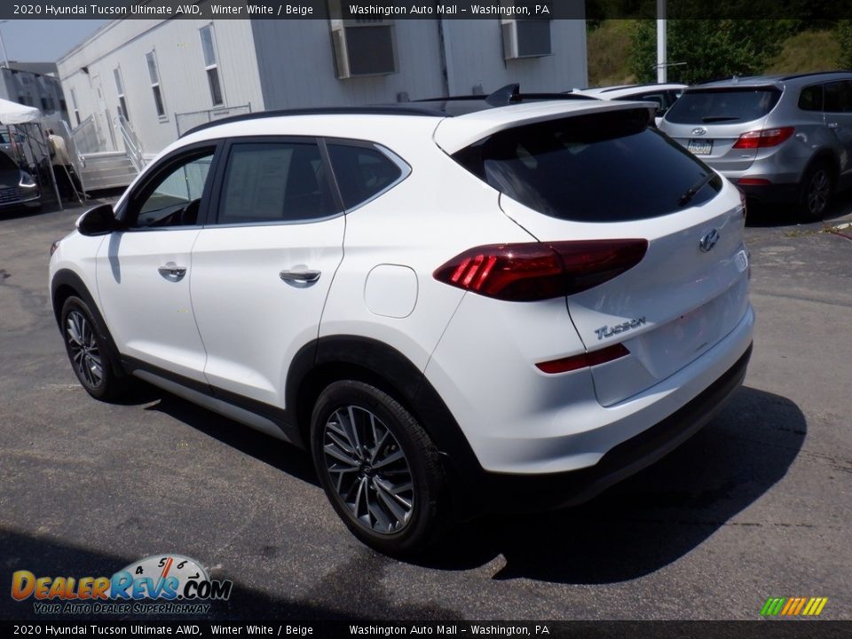 2020 Hyundai Tucson Ultimate AWD Winter White / Beige Photo #6