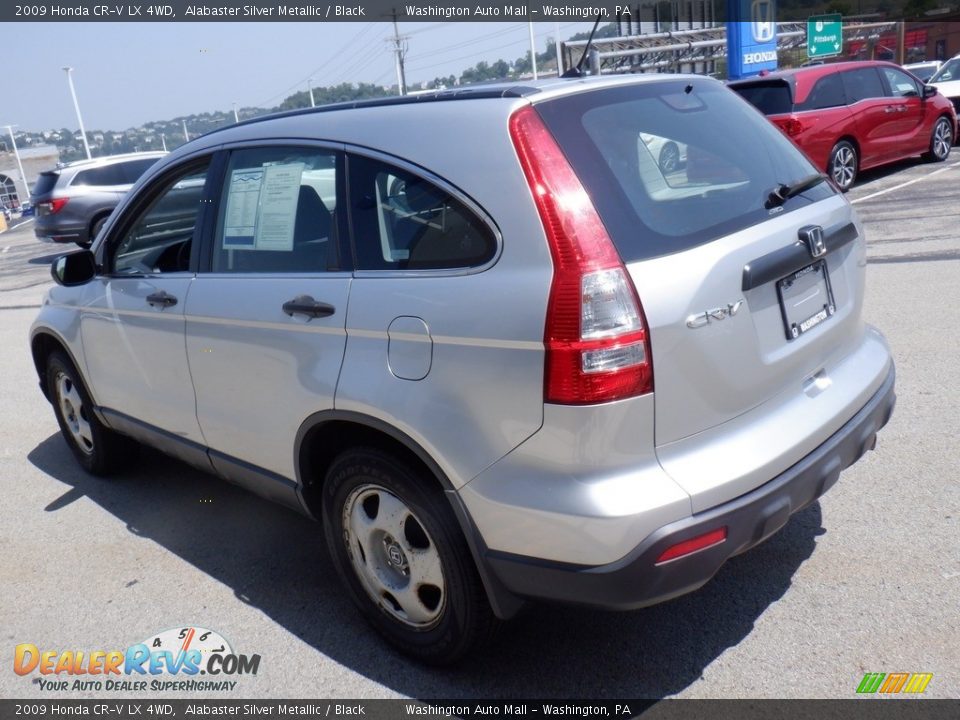 2009 Honda CR-V LX 4WD Alabaster Silver Metallic / Black Photo #7