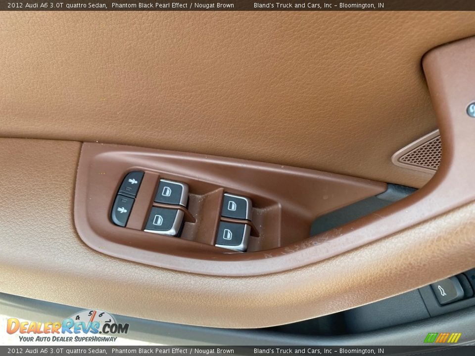 2012 Audi A6 3.0T quattro Sedan Phantom Black Pearl Effect / Nougat Brown Photo #7