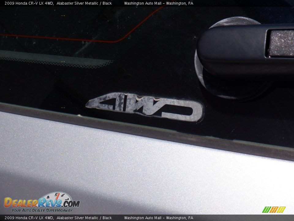 2009 Honda CR-V LX 4WD Alabaster Silver Metallic / Black Photo #10