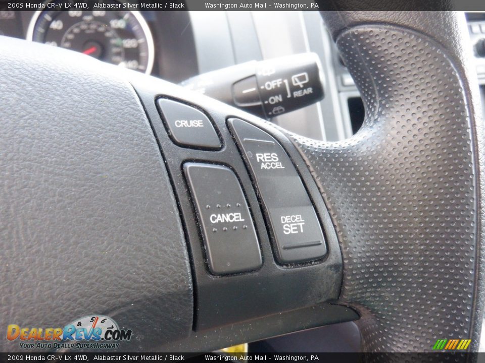 2009 Honda CR-V LX 4WD Alabaster Silver Metallic / Black Photo #18