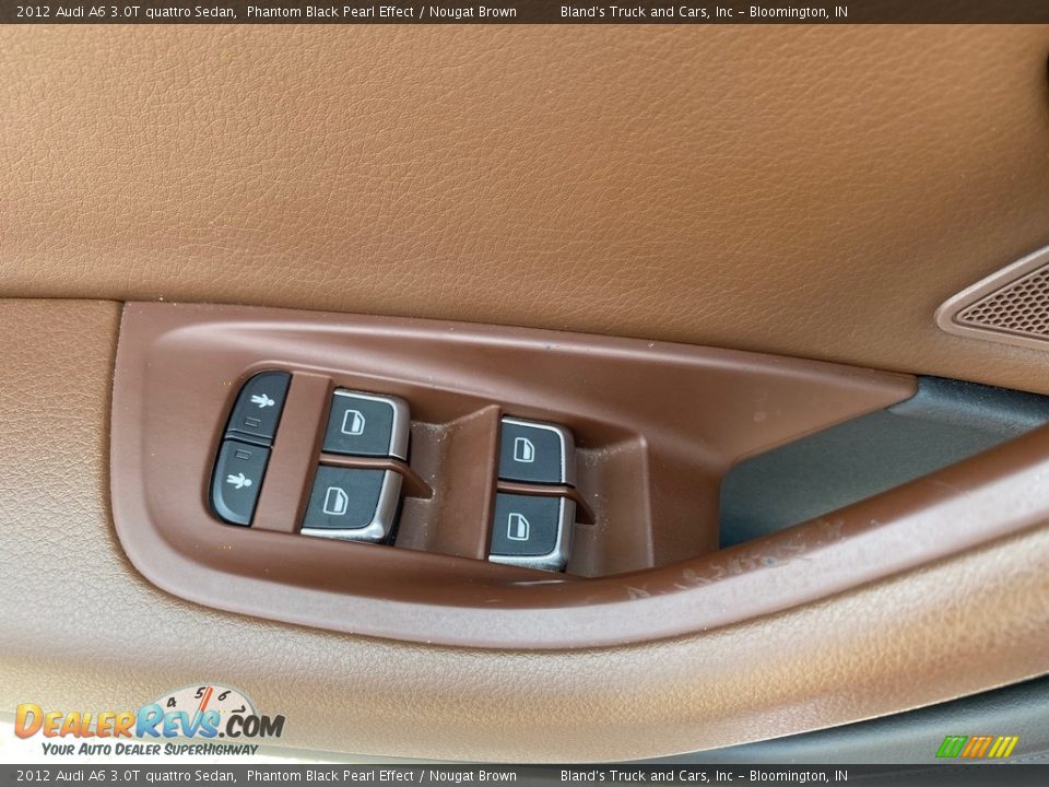 2012 Audi A6 3.0T quattro Sedan Phantom Black Pearl Effect / Nougat Brown Photo #22
