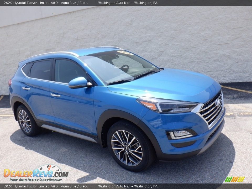 2020 Hyundai Tucson Limited AWD Aqua Blue / Black Photo #1