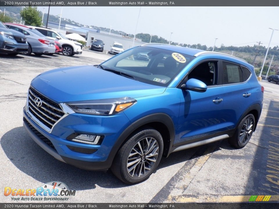 2020 Hyundai Tucson Limited AWD Aqua Blue / Black Photo #4