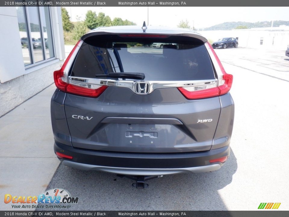 2018 Honda CR-V EX AWD Modern Steel Metallic / Black Photo #9