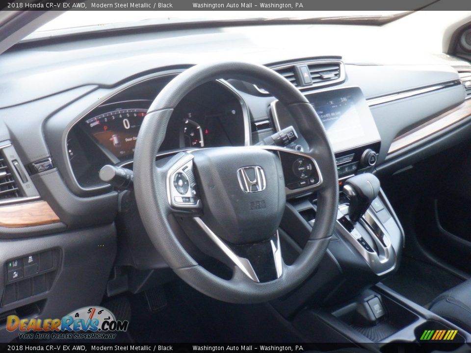 2018 Honda CR-V EX AWD Modern Steel Metallic / Black Photo #13