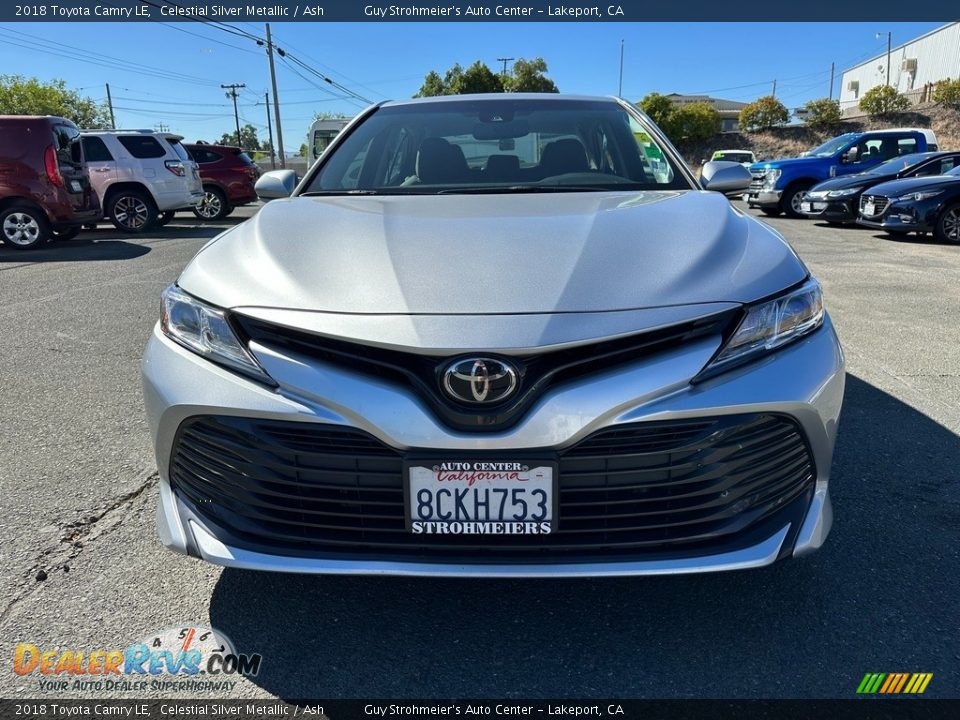 2018 Toyota Camry LE Celestial Silver Metallic / Ash Photo #2