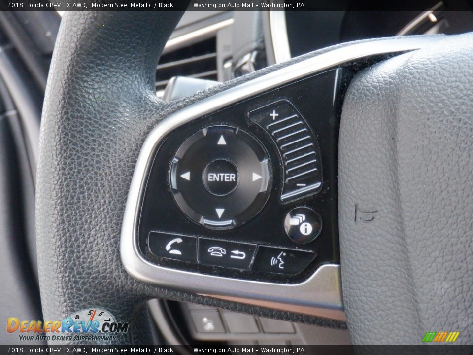 2018 Honda CR-V EX AWD Modern Steel Metallic / Black Photo #24