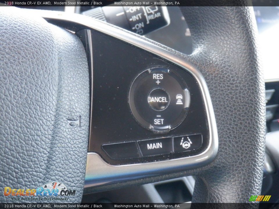 2018 Honda CR-V EX AWD Modern Steel Metallic / Black Photo #25