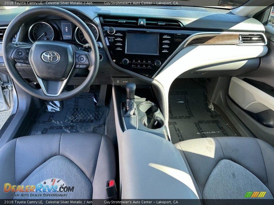 2018 Toyota Camry LE Celestial Silver Metallic / Ash Photo #12