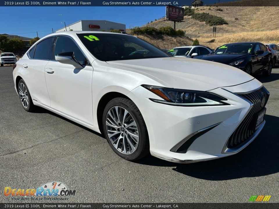 2019 Lexus ES 300h Eminent White Pearl / Flaxen Photo #1