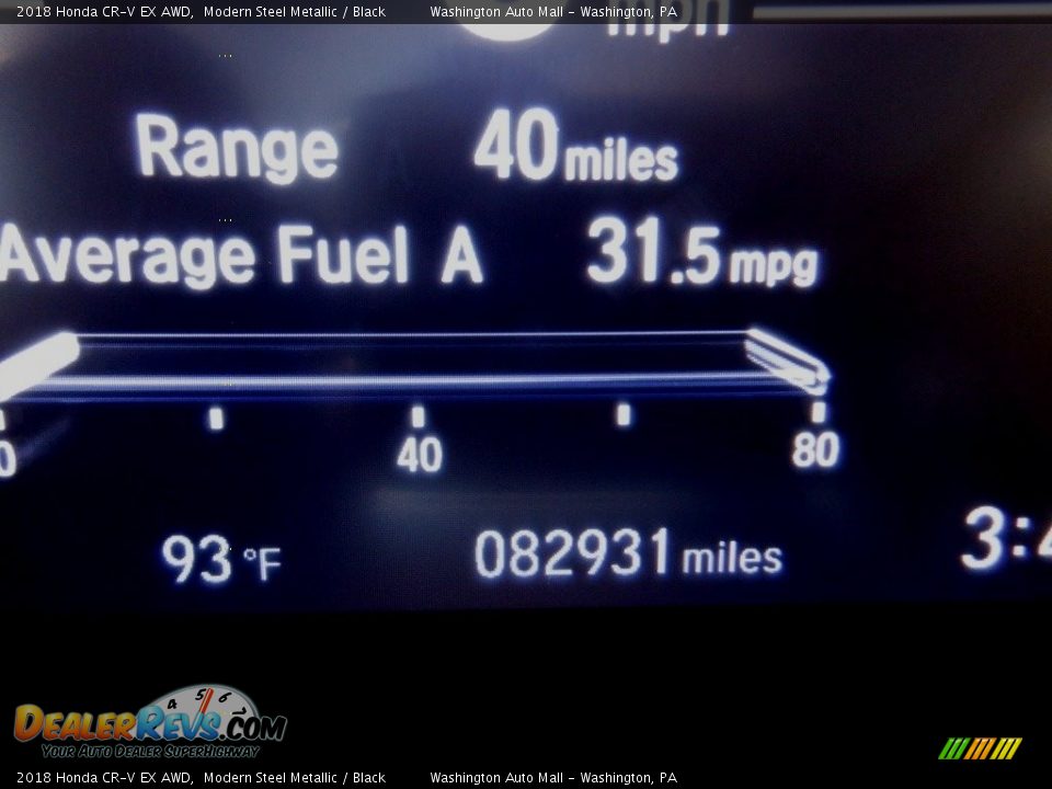 2018 Honda CR-V EX AWD Modern Steel Metallic / Black Photo #35
