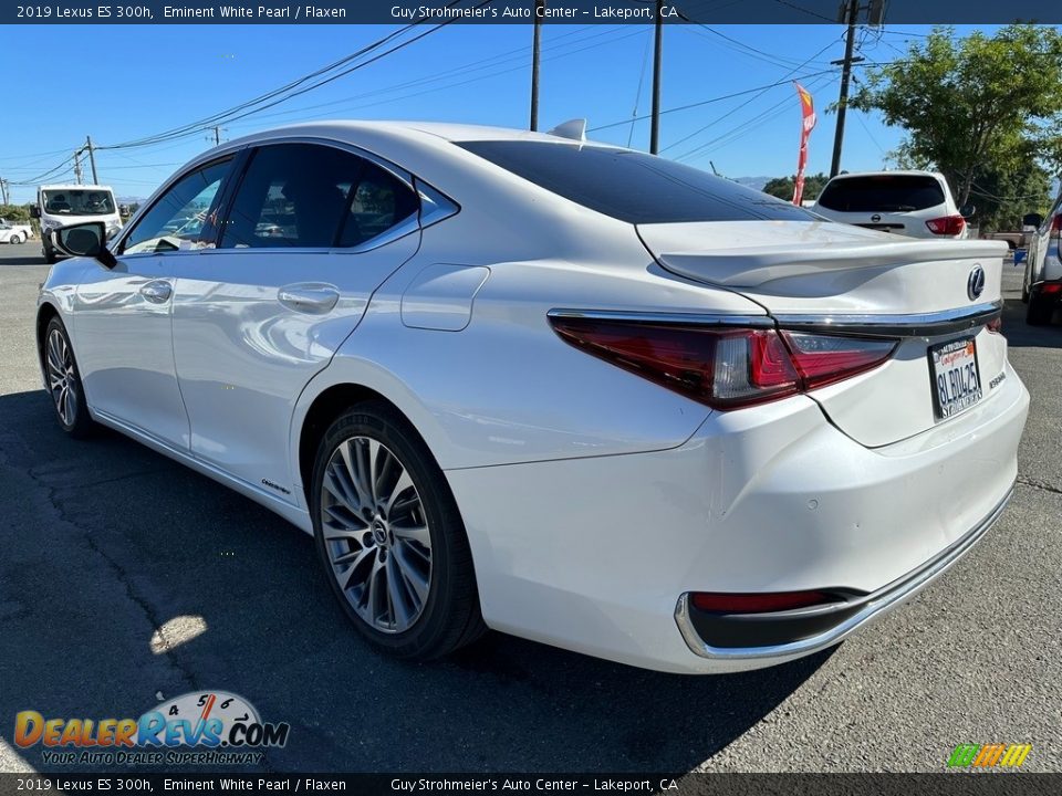 2019 Lexus ES 300h Eminent White Pearl / Flaxen Photo #4