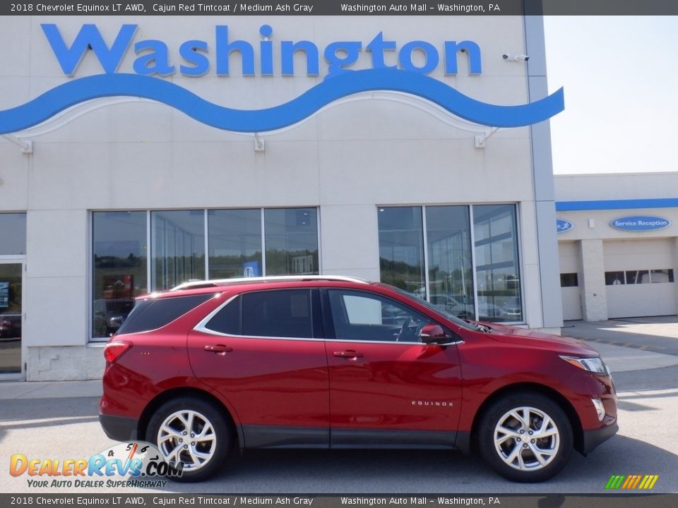 2018 Chevrolet Equinox LT AWD Cajun Red Tintcoat / Medium Ash Gray Photo #2