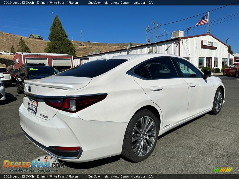 2019 Lexus ES 300h Eminent White Pearl / Flaxen Photo #6