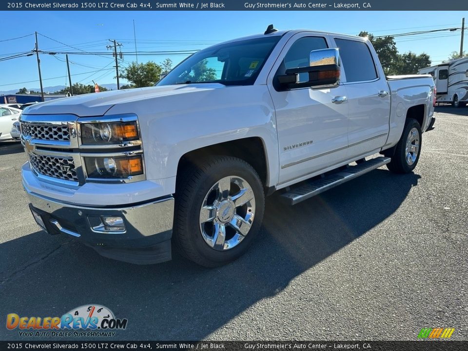 Summit White 2015 Chevrolet Silverado 1500 LTZ Crew Cab 4x4 Photo #3