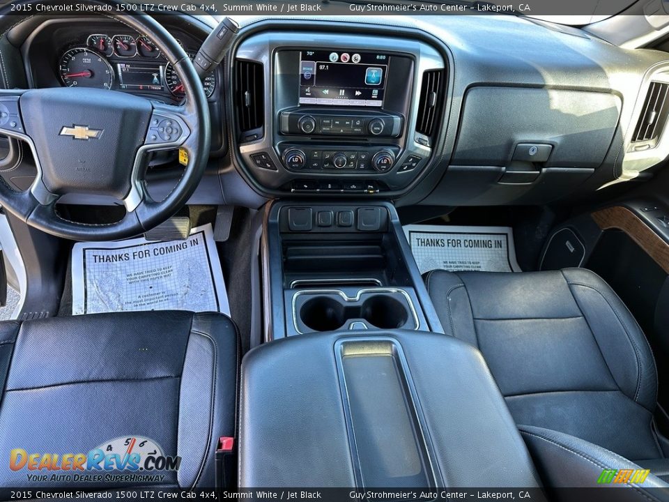 Dashboard of 2015 Chevrolet Silverado 1500 LTZ Crew Cab 4x4 Photo #12