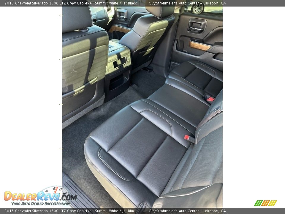 Rear Seat of 2015 Chevrolet Silverado 1500 LTZ Crew Cab 4x4 Photo #13